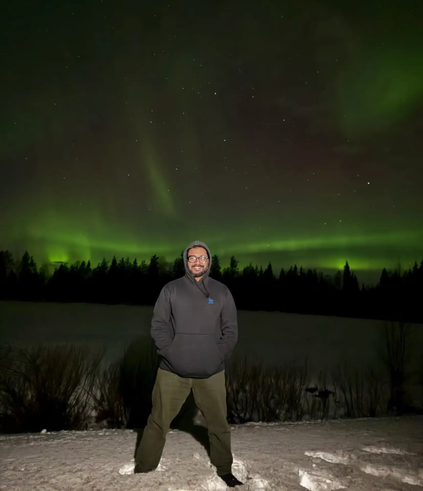 Guests under the northern lights
