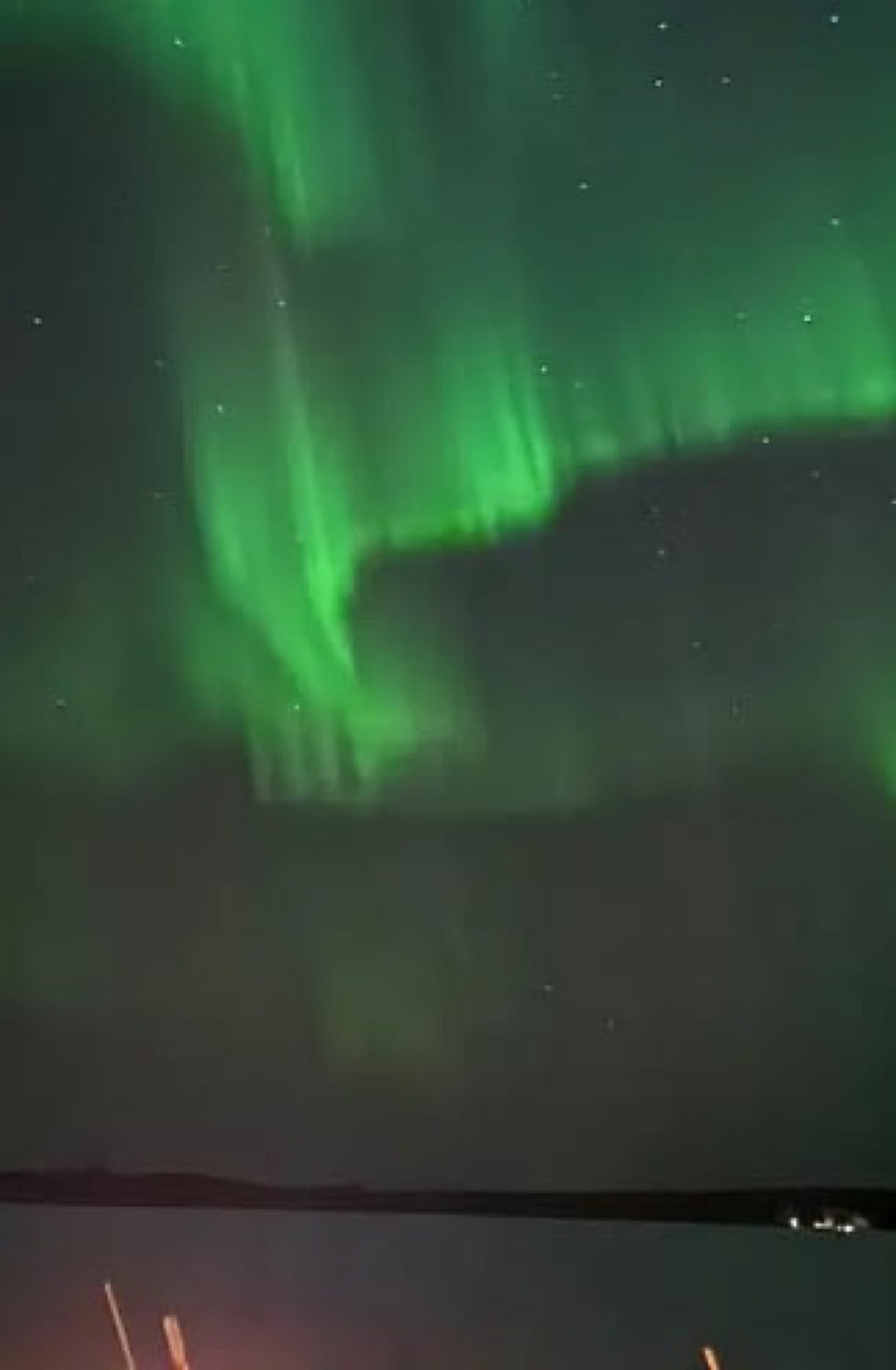 Guests under the northern lights